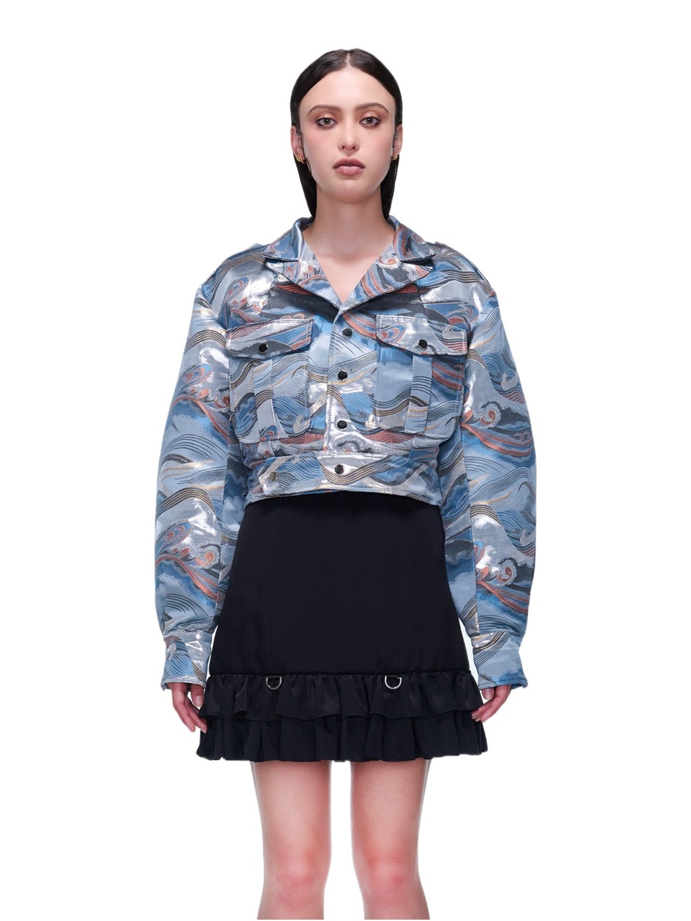 Videmus Omnia One Of A Kind The Great Wave Jacket in size M